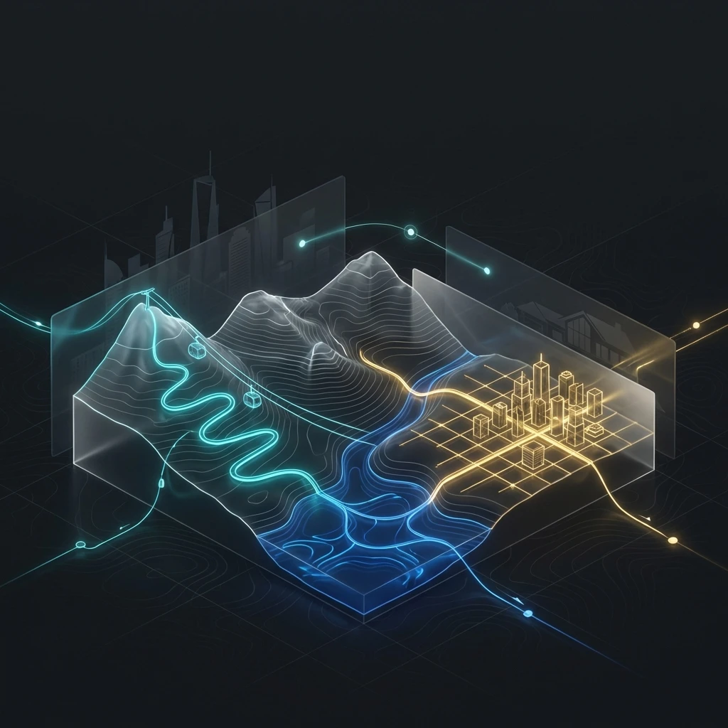 3D architectural map of Dehradun growth corridors