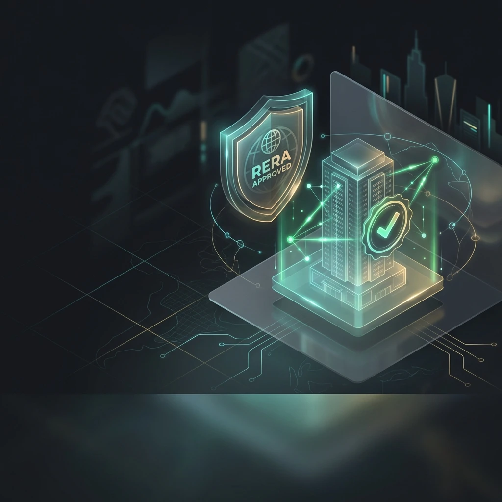 Screenshots of RERA website verification process