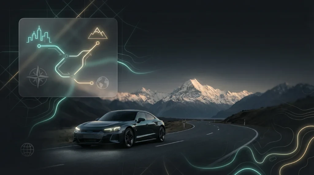 Scenic mountain road in Uttarakhand